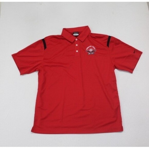 Nike Men Dri Fit Polo Shirt Red Active Size XL - Picture 1 of 8
